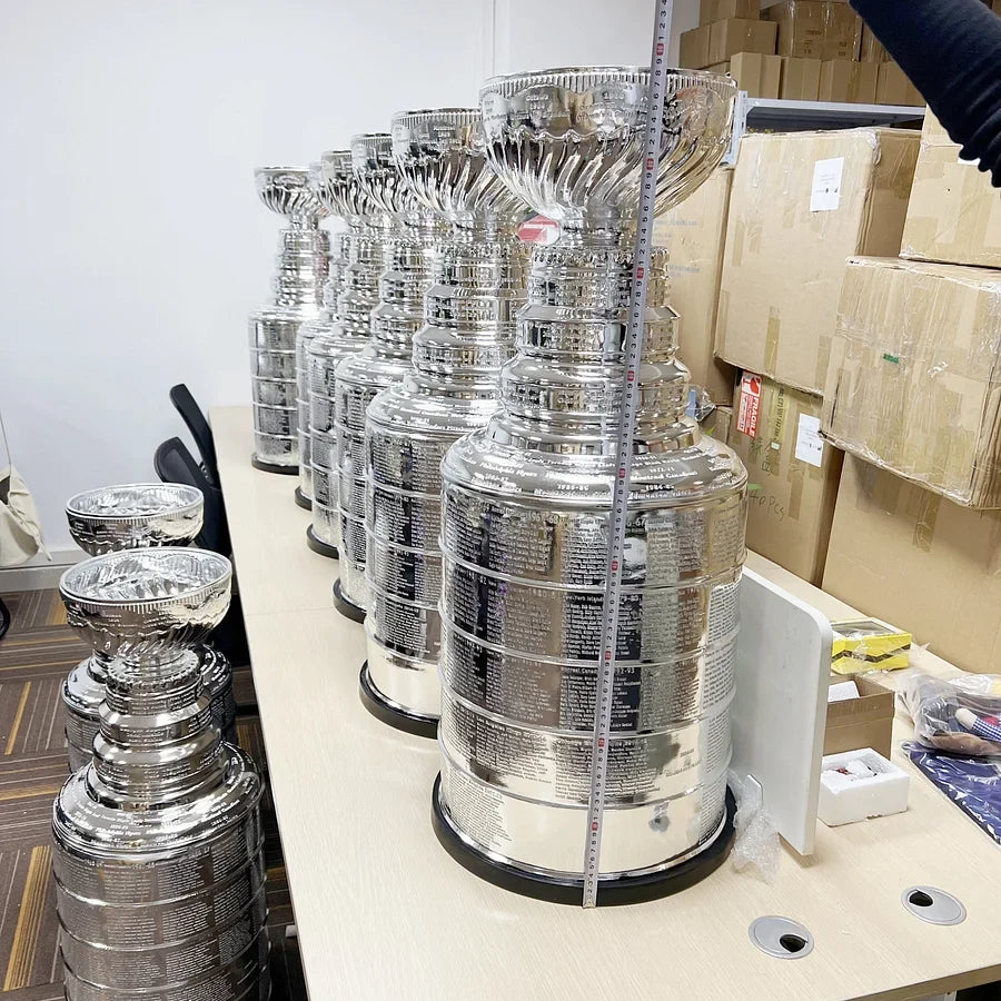 [Metal Version 90cm Height] NHL Stanley Cup Trophy Full Size With All Champions Engraved