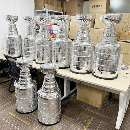 [Metal Version 90cm Height] NHL Stanley Cup Trophy Full Size With All Champions Engraved